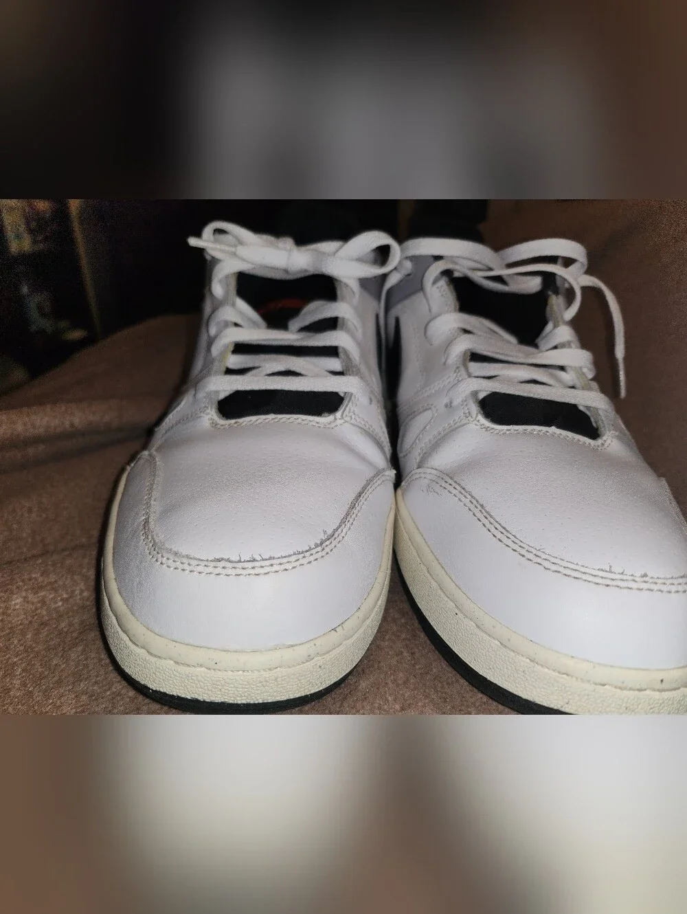 Nike White, Black and Gray Men's Low-Top Sneakers